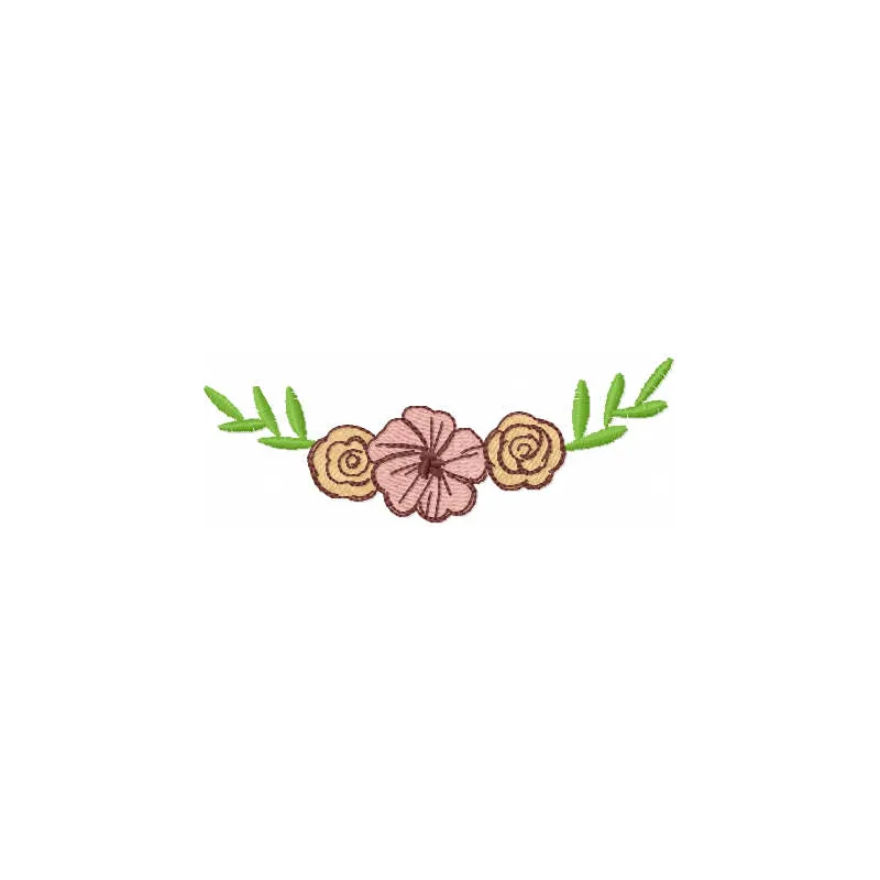 Preview of three flowers decor embroidery design showcasing beautiful floral motifs for various stitching projects.