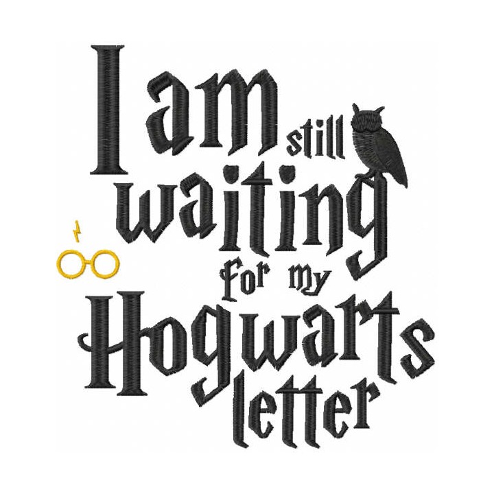 i am still waiting for my letter embroidery design - Embroidery Design