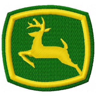 John Deere symbol embroidery design - Embroidery Design
