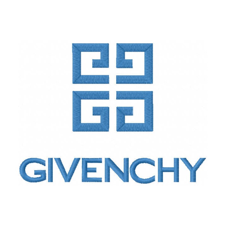 Givenchy logo embroidery design - Embroidery Design