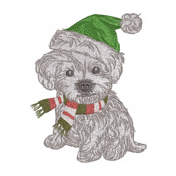 Ready for a winter walk embroidery design - Embroidery Design