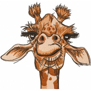 Giraffe look embroidery design - Embroidery Design