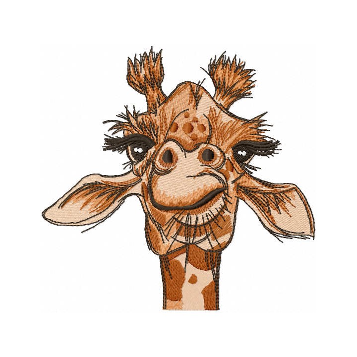 Giraffe look embroidery design - Embroidery Design