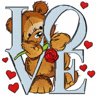 Declaration of love embroidery design - Embroidery Design
