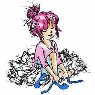 First dance lesson embroidery design - Embroidery Design