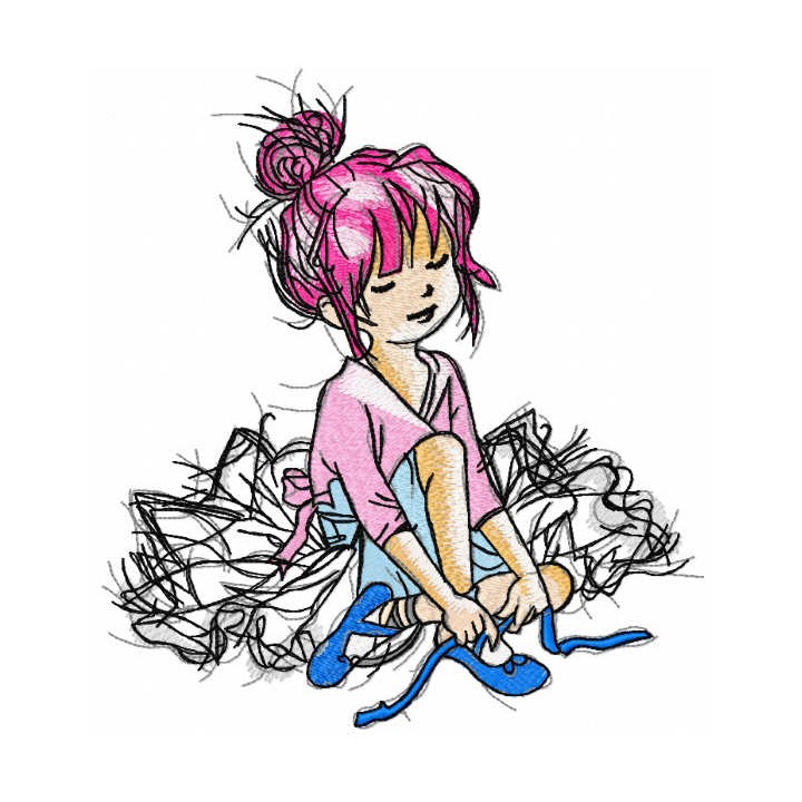 First dance lesson embroidery design - Embroidery Design