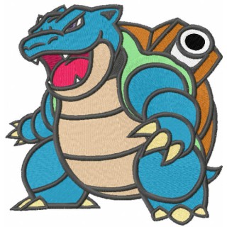 Blastoise embroidery design - Embroidery Design