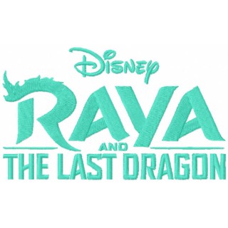 Raya and the last dragon logo embroidery design - Embroidery Design