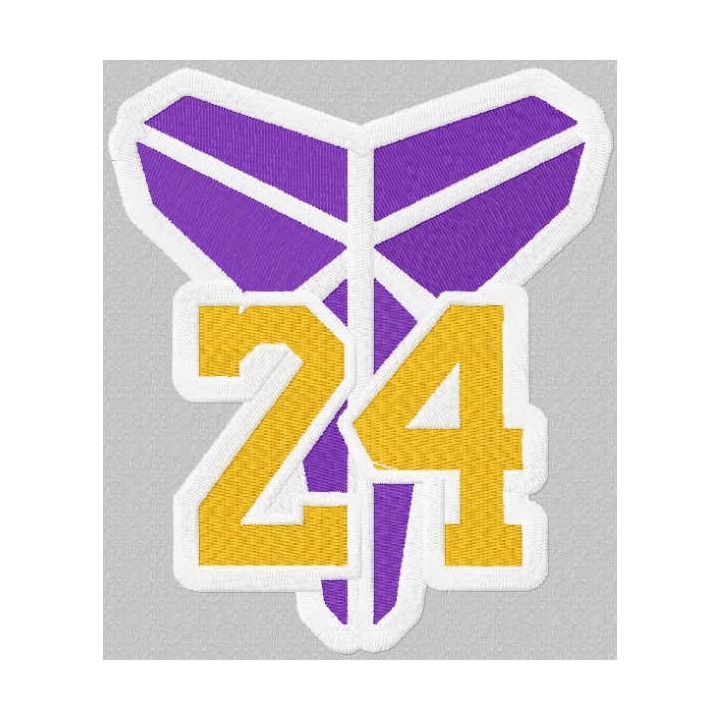 Kobe Bryant 24 embroidery design - Embroidery Design