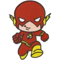 Preview of Baby Flash embroidery design featuring a superhero motif from the Avengers collection.
