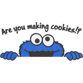 Are you making cookies embroidery design - Embroidery Design