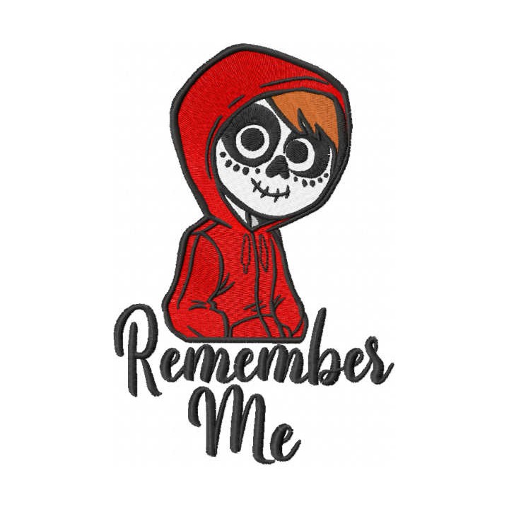 Remember me Miguel embroidery design - Embroidery Design