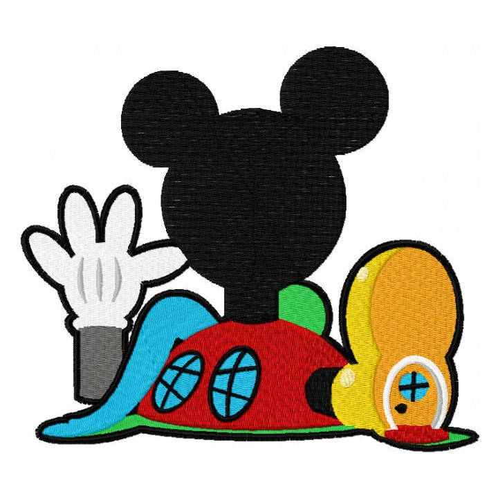 Mickey Mouse Clubhouse modern embroidery design - Embroidery Design