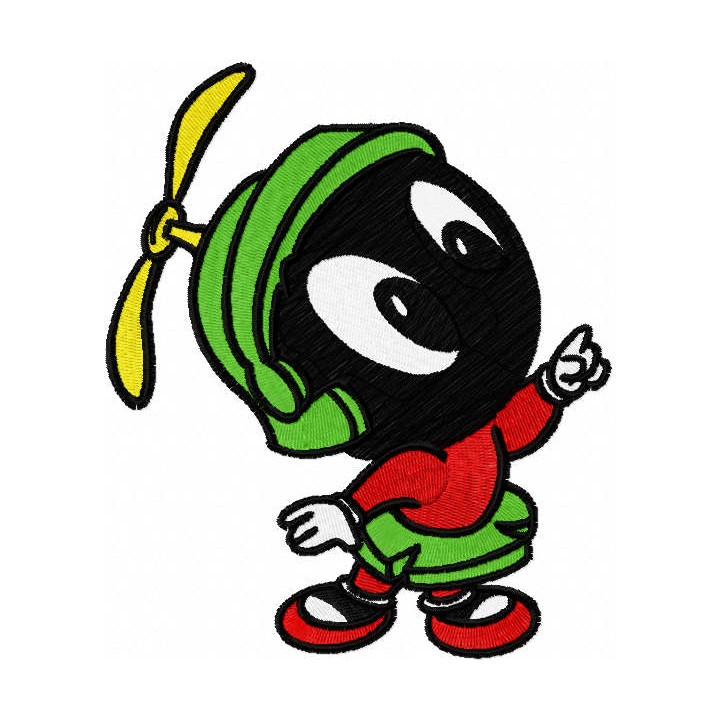 Dreaming Marvin embroidery design - Embroidery Design