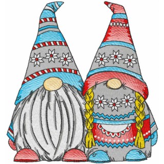 Two dwarves embroidery design - Embroidery Design