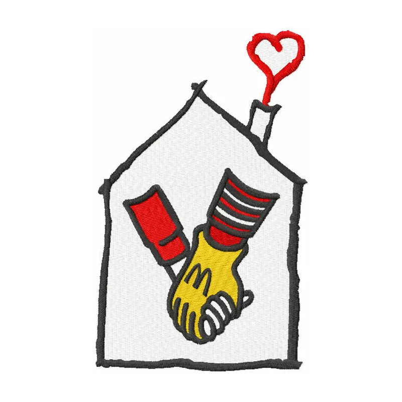 Ronald Mcdonald House embroidery design