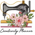 Preview of the Creativity Planner embroidery design featuring intricate stitching patterns for crafting enthusiasts.
