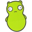 Kuchi Kopi embroidery design featuring the adorable character from Bob's Burgers, ideal for creative stitching projects.