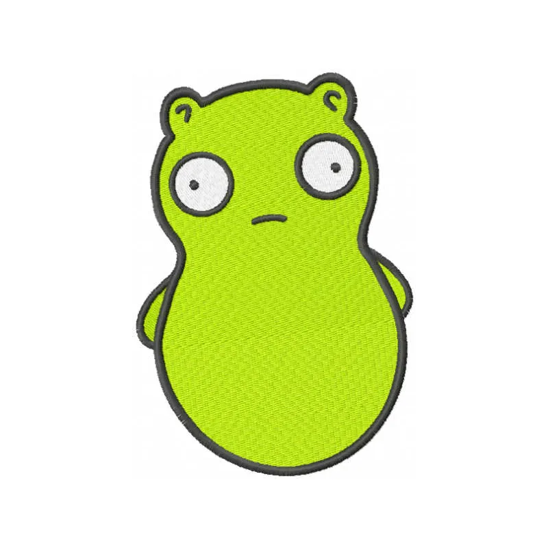 Kuchi Kopi embroidery design featuring the adorable character from Bob's Burgers, ideal for creative stitching projects.