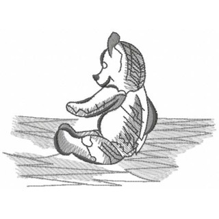 Teddy toy embroidery design - Embroidery Design