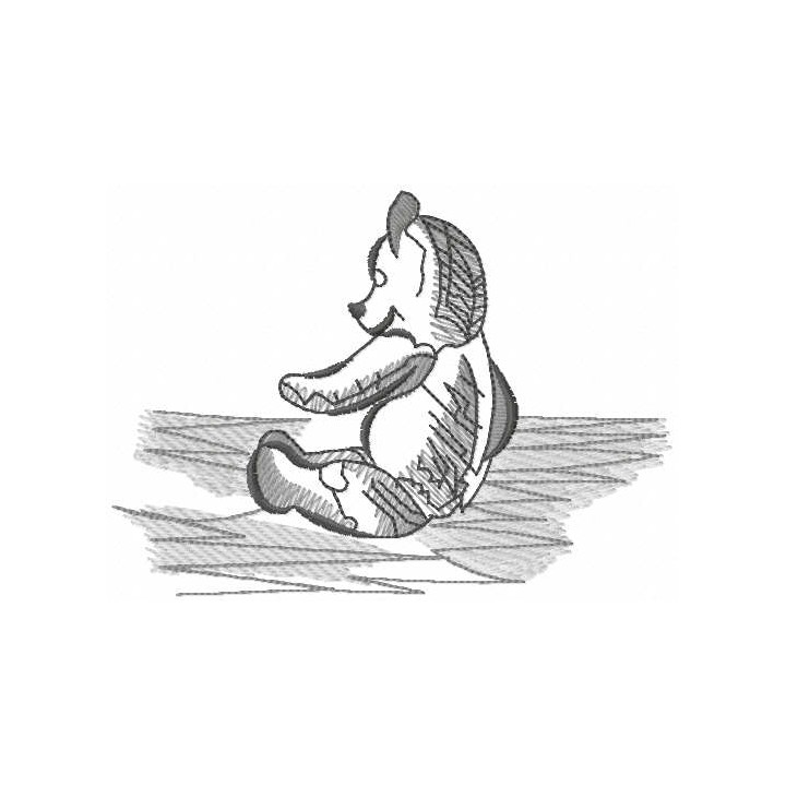 Teddy toy embroidery design - Embroidery Design