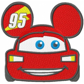 Lightning McQueen mickey mouse embroidery design - Embroidery Design