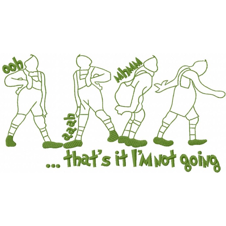 Thats It Im Not Going Merry Xmas embroidery design - Embroidery Design