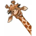 I giraffe embroidery design preview showcasing a whimsical giraffe motif for creative stitching projects.