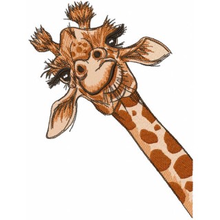 I giraffe embroidery design - Embroidery Design