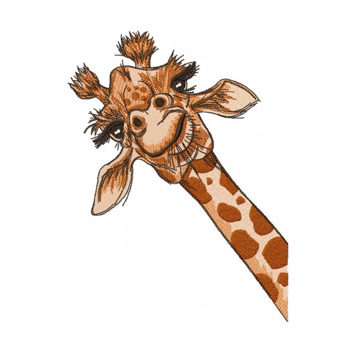 I giraffe embroidery design - Embroidery Design