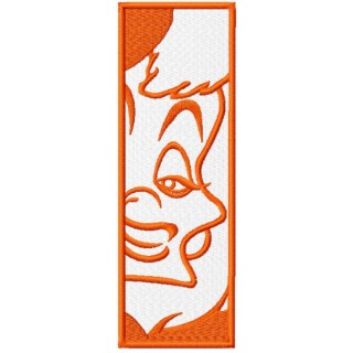 Cruella de vil bookmark embroidery design - Embroidery Design