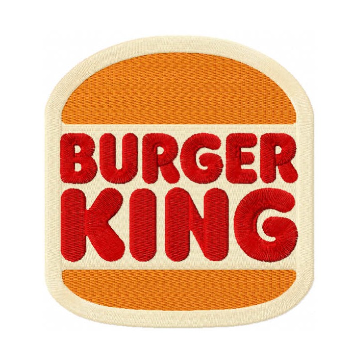 Burger King 2021 logo embroidery design - Embroidery Design