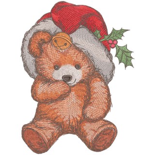 Christmas teddy toy embroidery design - Embroidery Design
