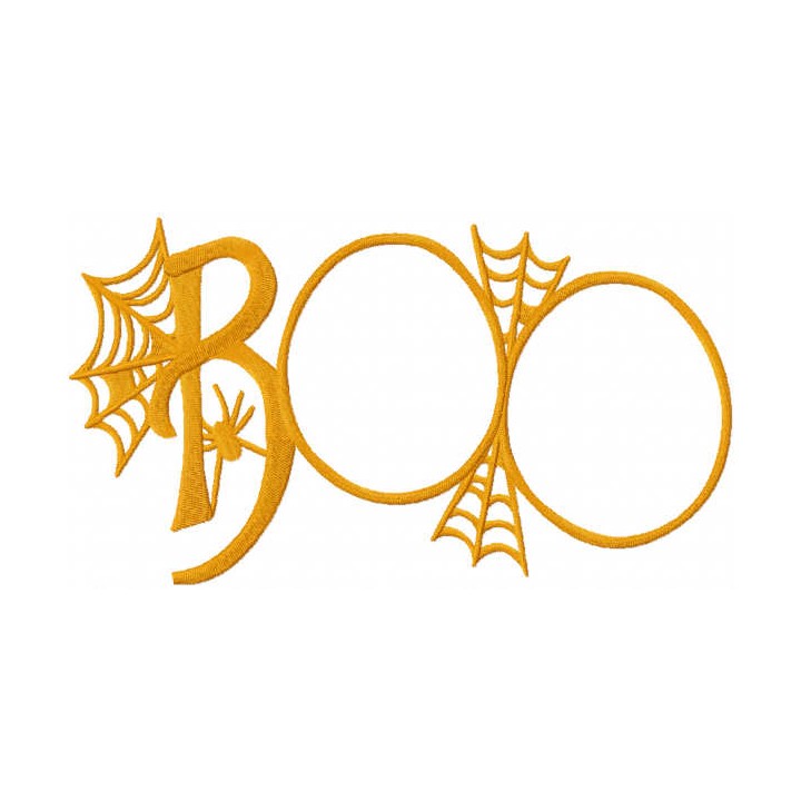 Boo web embroidery design - Embroidery Design