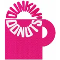 Embroidery design featuring the 1960 logo of a Dunkin' Donuts cup, perfect for fast food themed projects.