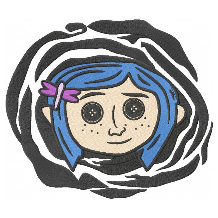 Coraline embroidery design - Embroidery Design