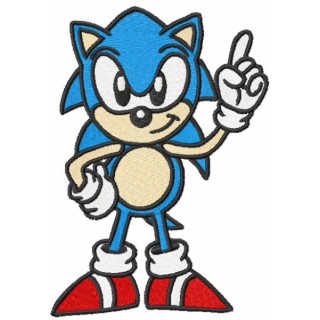 Sonic first embroidery design - Embroidery Design