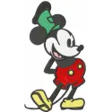 Dancing retro Mickey embroidery design featuring a playful Mickey Mouse motif for creative stitching projects.