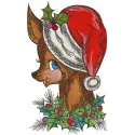 Preview of the 'Christmas is Near' embroidery design featuring festive lettering and decorative elements, ideal for holiday …