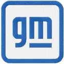 Embroidery design featuring the General Motors 2021 logo, ideal for auto enthusiasts and creative stitching projects.