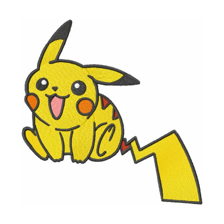 Smiling Pokemon embroidery design - Embroidery Design