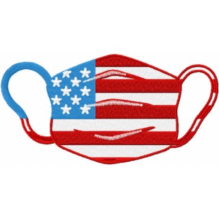American nurse mask embroidery design - Embroidery Design