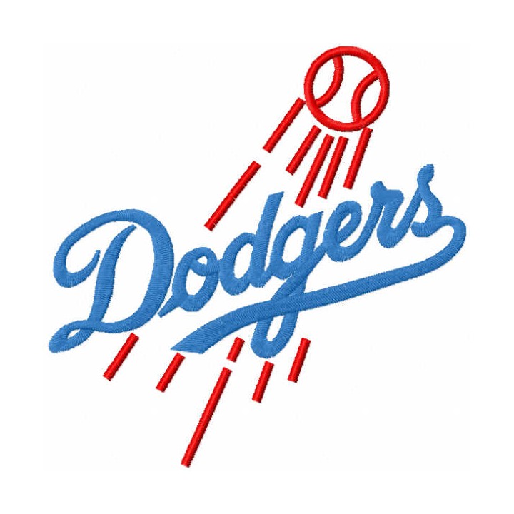 Dodgers vintage logo embroidery design - Embroidery Design