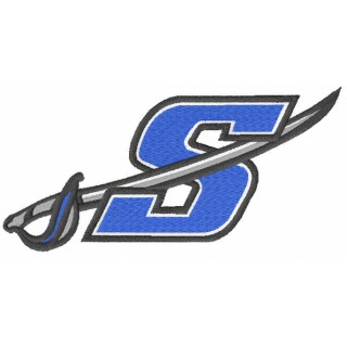 Sartell Sabres logo embroidery design - Embroidery Design