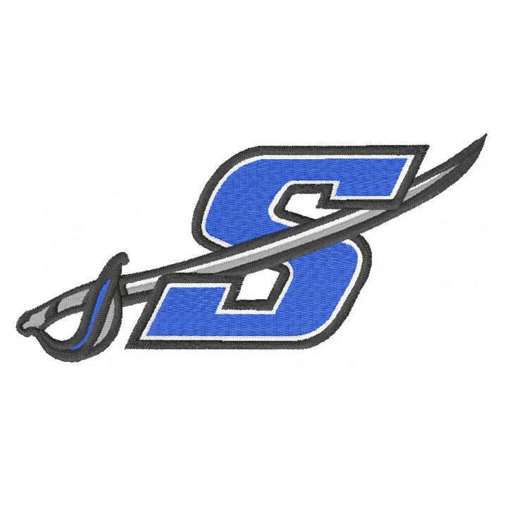 Sartell Sabres logo embroidery design - Embroidery Design