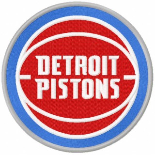Detroit Pistons 2017 logo embroidery design - Embroidery Design