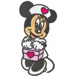 Minnie nurse embroidery design - Embroidery Design