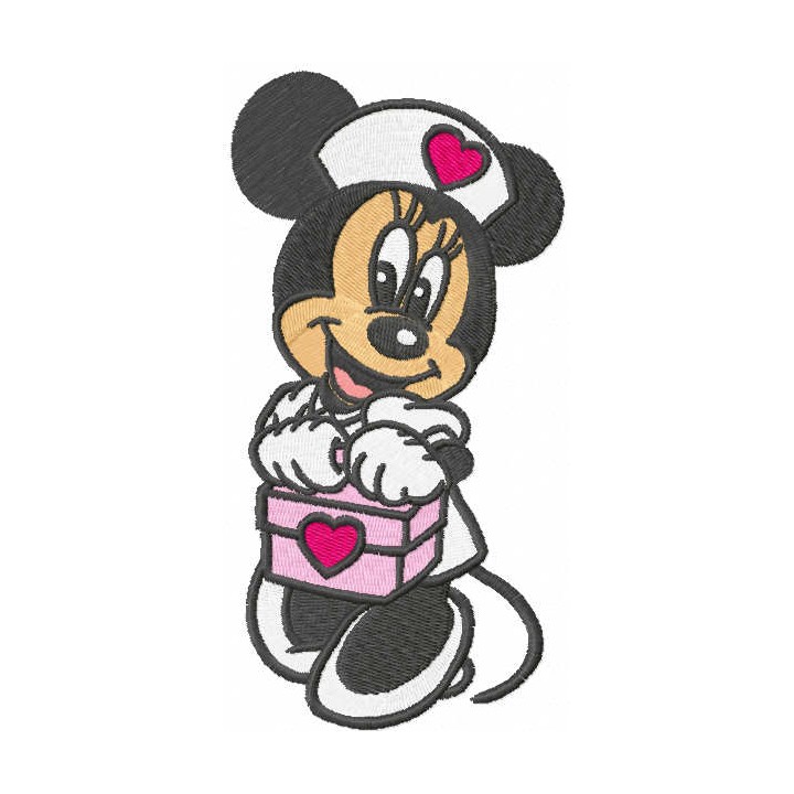 Minnie nurse embroidery design - Embroidery Design