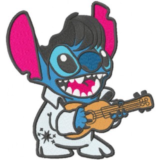 Elvis Stitch embroidery design - Embroidery Design