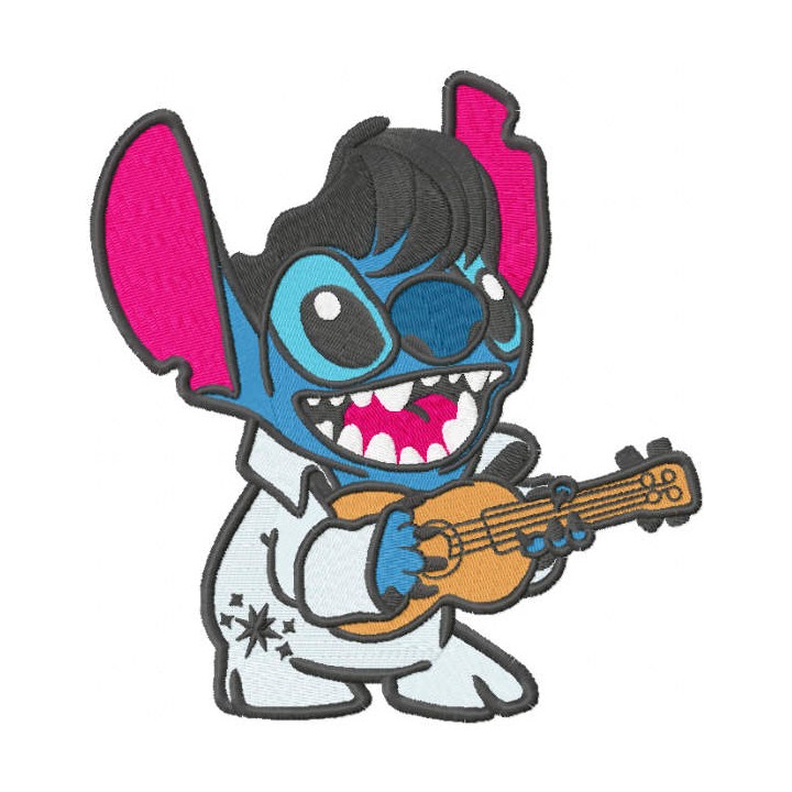 Elvis Stitch embroidery design - Embroidery Design